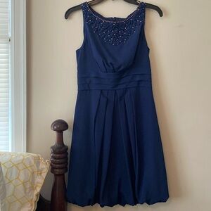 Jessica Simpson navy cocktail dress